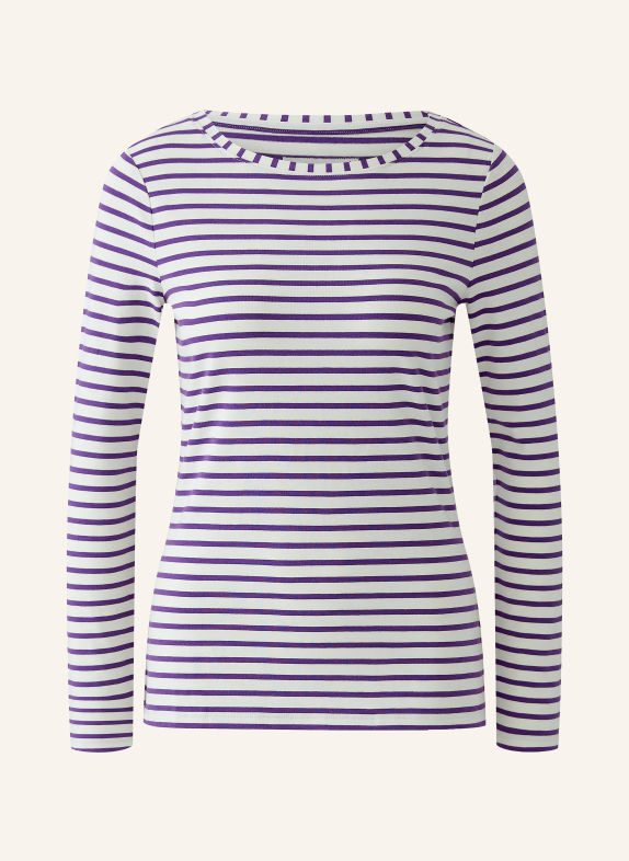oui Longsleeve LILA / WEISS