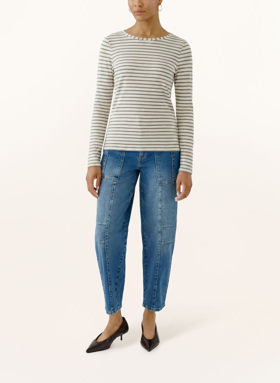 oui Longsleeve TAUPE / ECRU