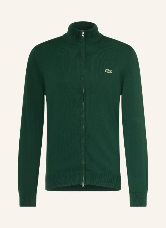 LACOSTE cardigan DARK GREEN