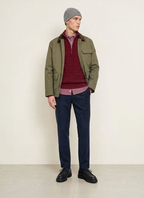 TOMMY HILFIGER Troyer ROUGE FONCÉ