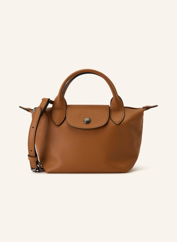 LONGCHAMP Handtasche LE PLIAGE XTRA XS COGNAC / PLATIN