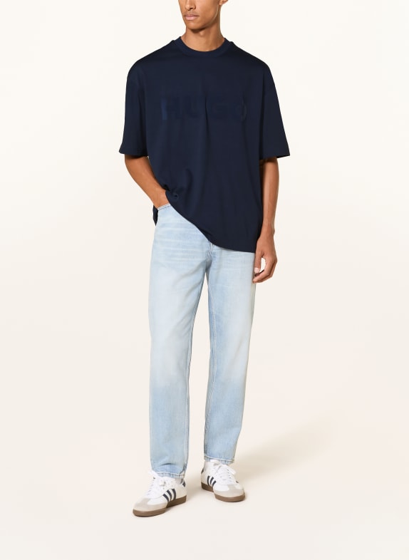 HUGO T-shirt DINKEE DONKERBLAUW