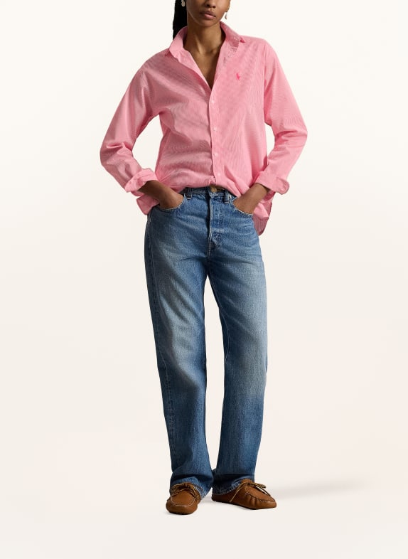 POLO RALPH LAUREN chemise ROUGE / BLANC