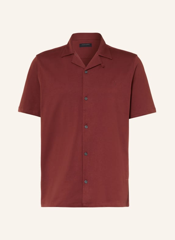 ALLSAINTS Resorthemd HUDSON Relaxed Fit DUNKELROT