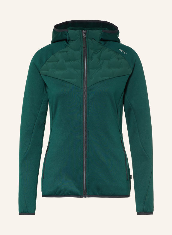 me°ru' Midlayer-jas BATH DONKERGROEN