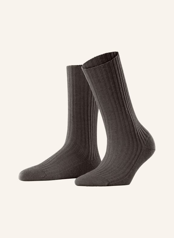 FALKE Strümpfe COSY WOOL BOOT mit Merinowolle 5233 DARK BROWN