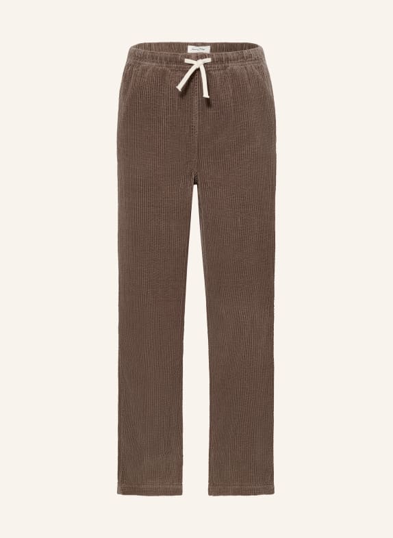 American Vintage pantalon en velours côtelé TAUPE
