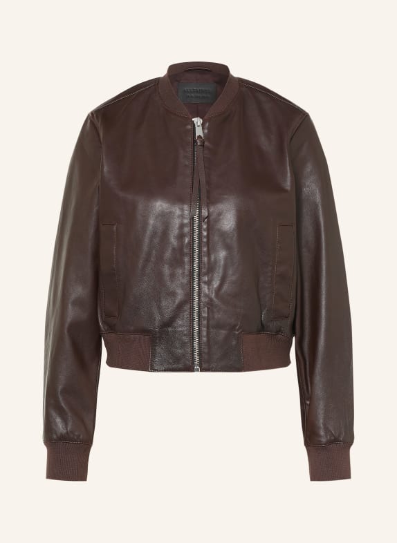 ALLSAINTS Skórzany bluzon ORTEN CZARNY