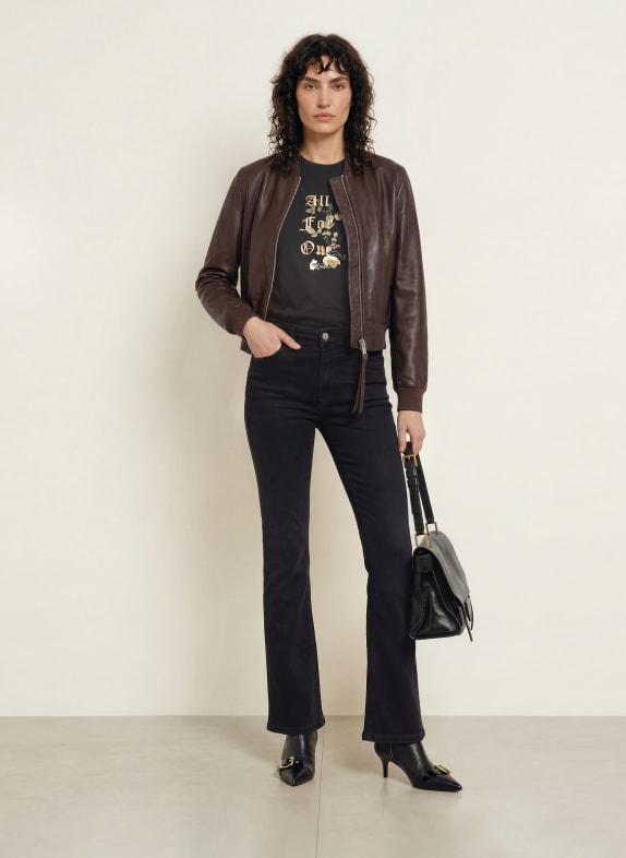ALLSAINTS Blouson en cuir ORTEN NOIR