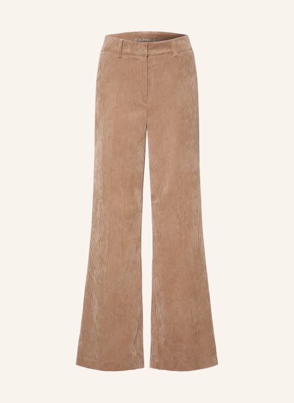 CAMBIO Pantalon marinière AMELIE en velours côtelé BEIGE