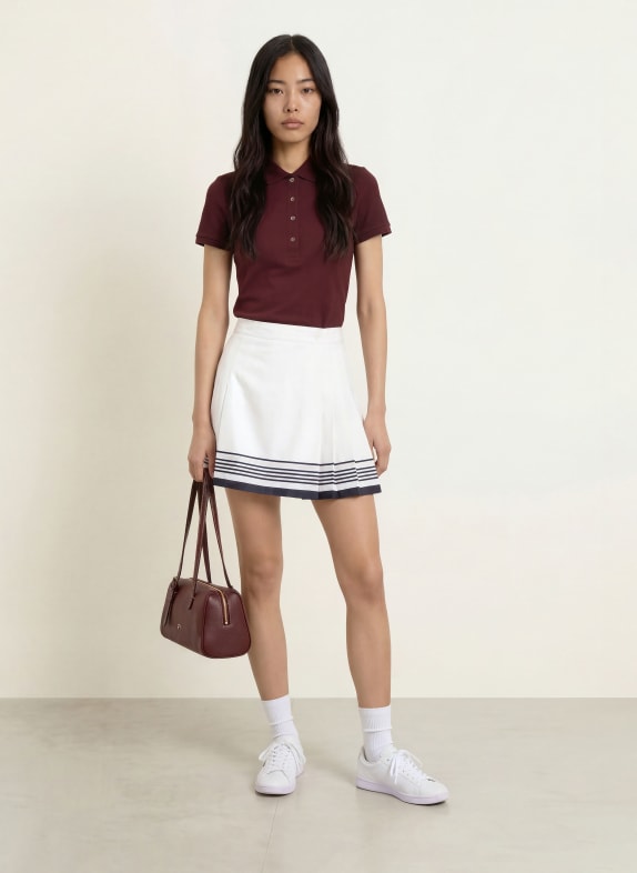 LACOSTE Piqué-poloshirt MARRON FONCÉ
