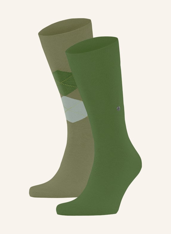 Burlington 2-pack socks EVERYDAY 7473 lime green