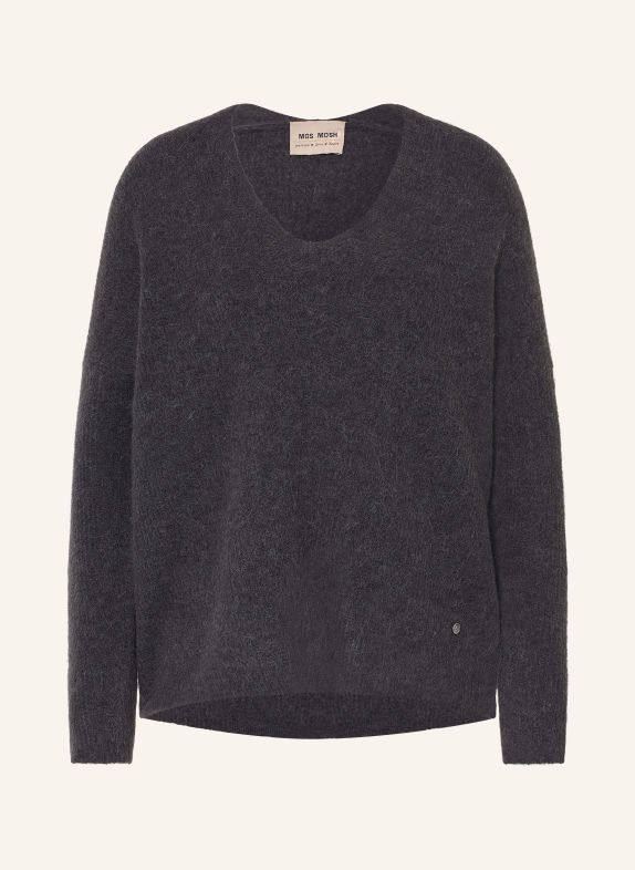 MOS MOSH Sweater THORA with alpaca DARK GRAY