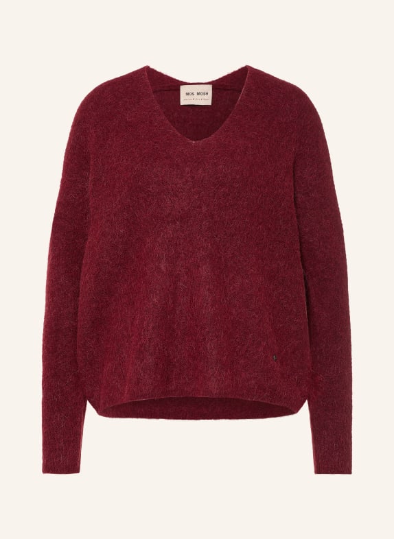 MOS MOSH Pullover THORA mit Alpaka DUNKELROT