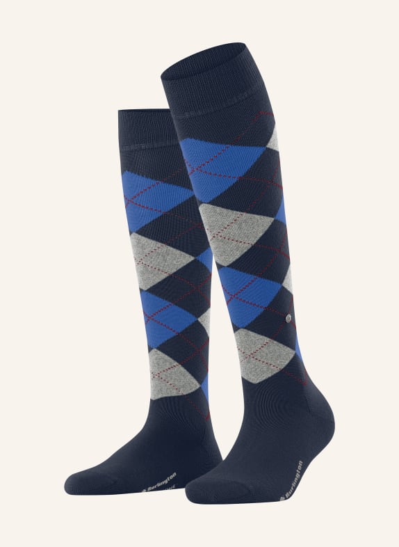 Burlington MARYLEBONE Knee-high socks 6120 MARINE