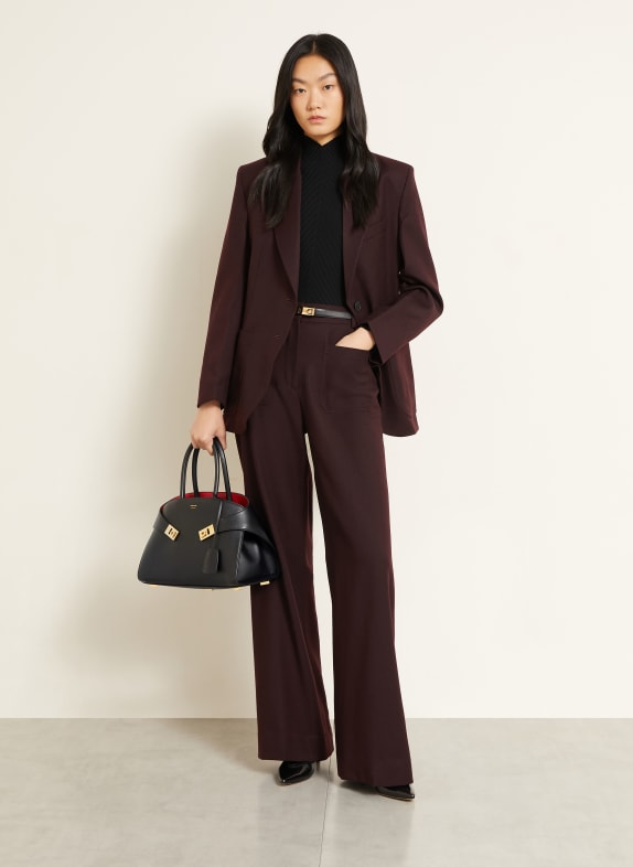FERRAGAMO Handväska HUG SOFT SVART / GULD