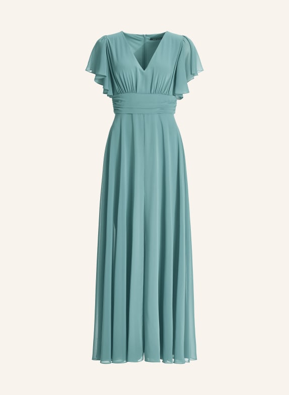 SWING Jumpsuit mit Volants PETROL