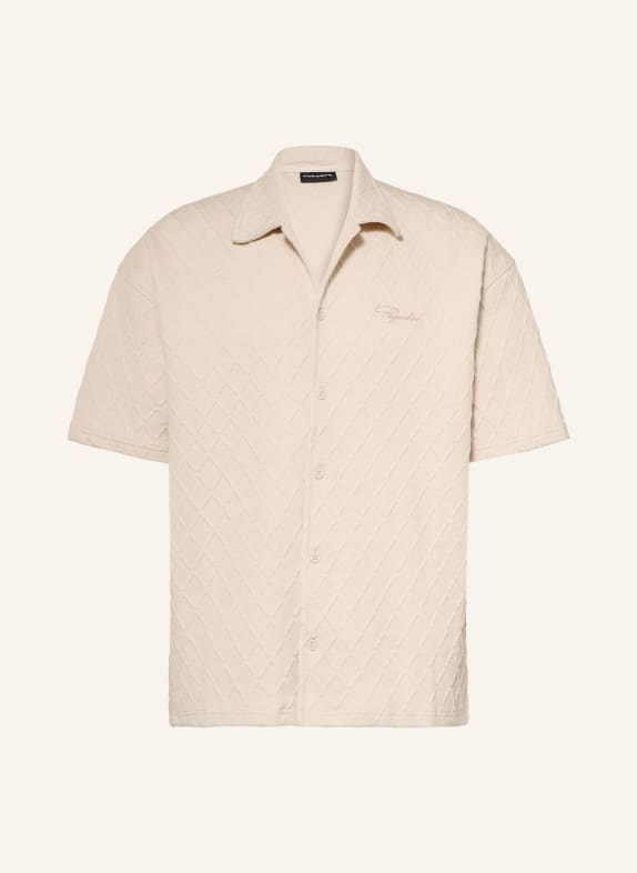 PEGADOR Short sleeve shirt JOVREN Comfort Fit CREAM
