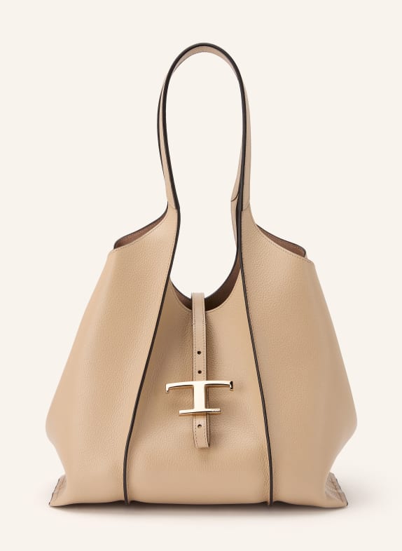 TOD'S Beuteltasche mit Pouch HELLBRAUN