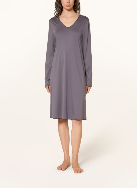 HANRO Nachthemd COTTON SILK DONKERGRIJS