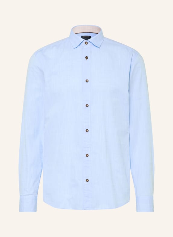 OLYMP Trachtenhemd Casual regular fit HELLBLAU