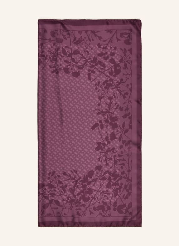 BOSS Silkesscarf LAINY MÖRKLILA / LILA