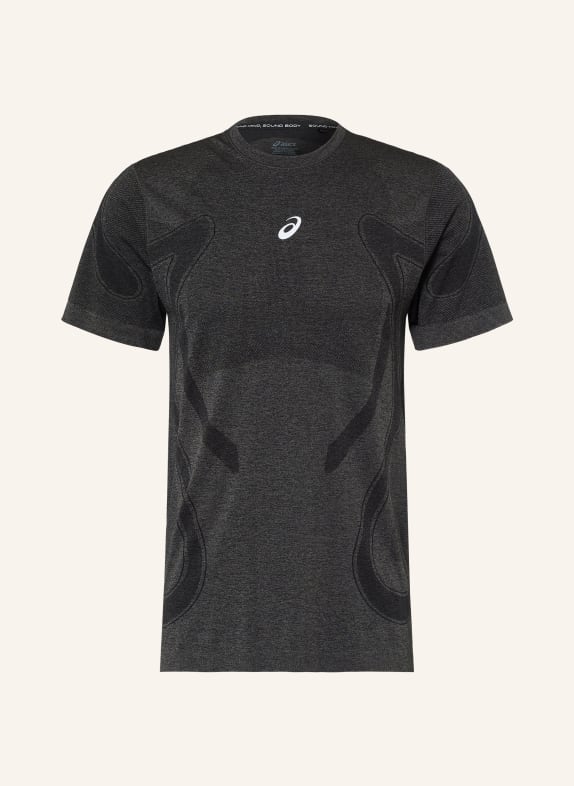 ASICS Laufshirt ROAD SEAMLESS SS SCHWARZ