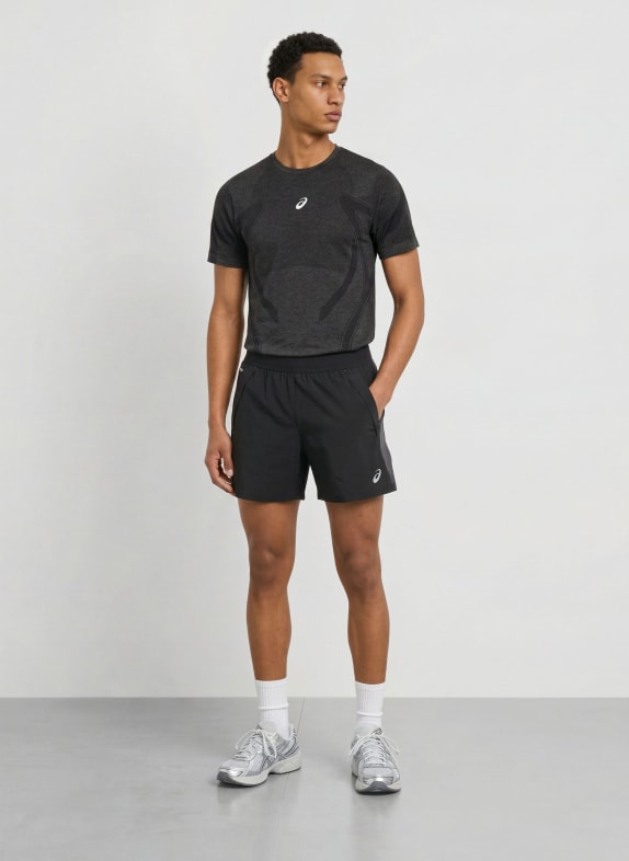 ASICS Hardloopshirt ROAD SEAMLESS SS ZWART