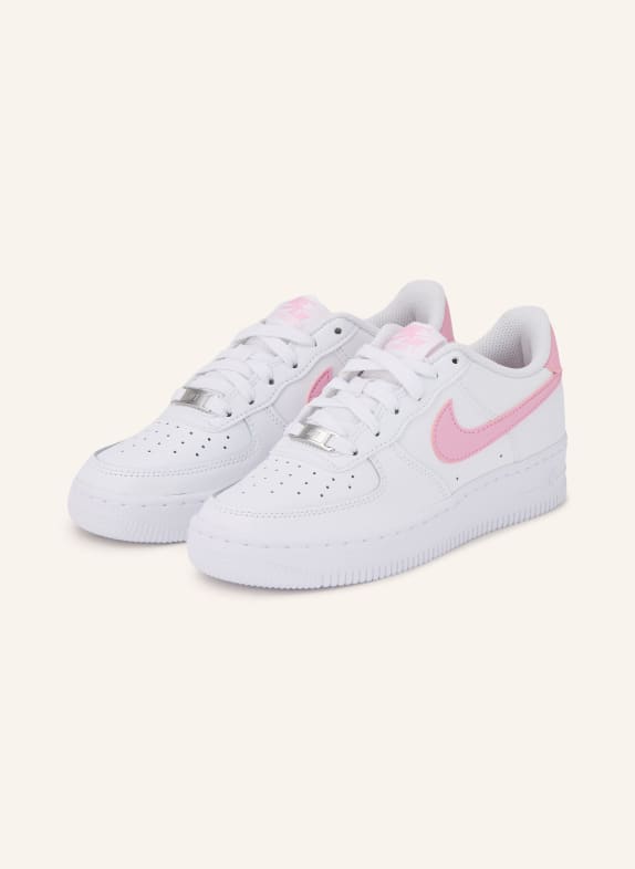 Nike AIR FORCE 1 sneaker WHITE / PINK