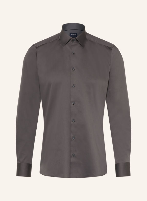 OLYMP Chemise Level Five coupe ajustée GRIS FONCÉ