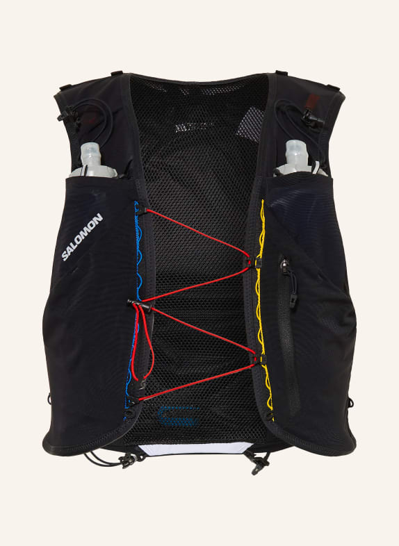 SALOMON ADV SKIN 5 RACE FLAG Running vest WHITE / BLACK