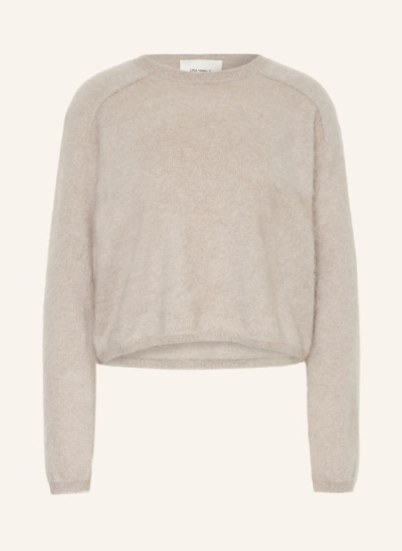 LISA YANG Cashmere sweater LEXIA LIGHT GRAY