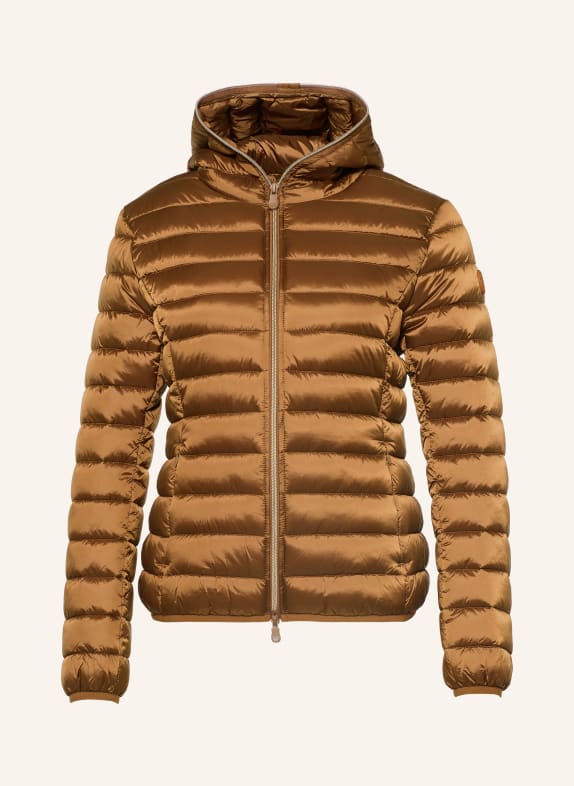 SAVE THE DUCK ALEXIS quilted jacket BROWN