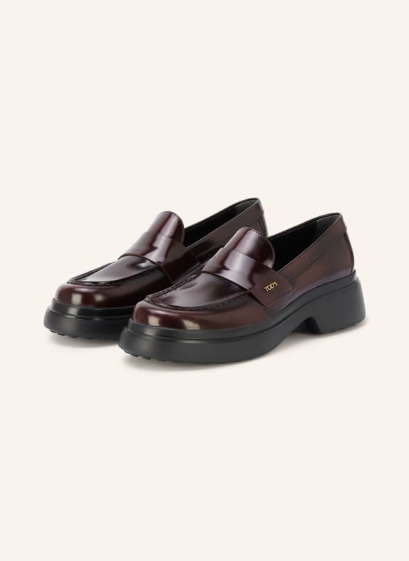 TOD'S Loafer DUNKELROT