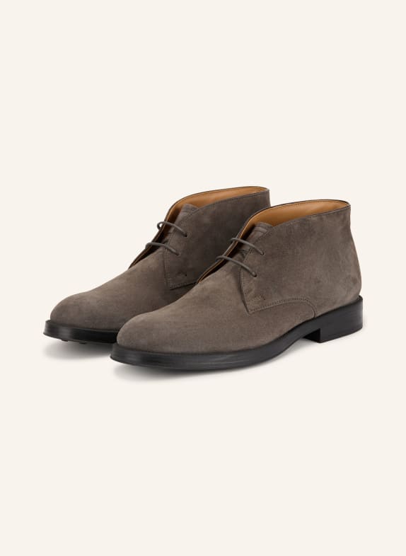 TOD'S Bottes désert GRIS