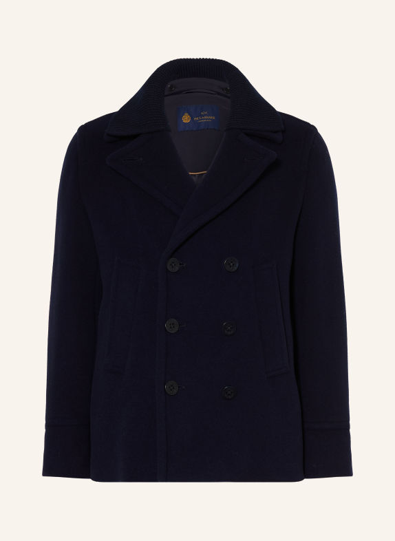 PAUL & SHARK Pea coat with detachable collar DARK BLUE