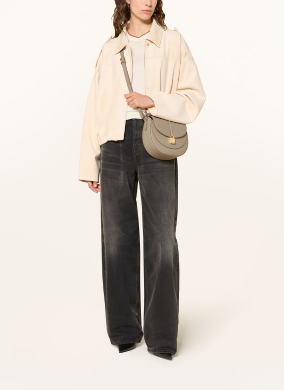 DEMELLIER Schoudertas THE SIENA BEIGE / GOUD