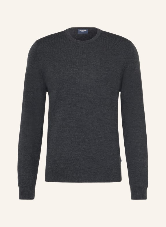 OLYMP Pullover aus Merinowolle DUNKELGRAU