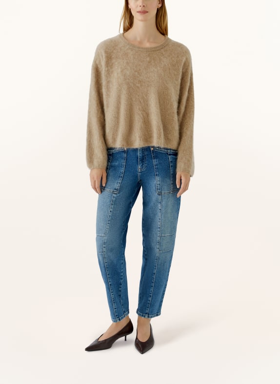 oui Cashmere-Pullover HELLBRAUN