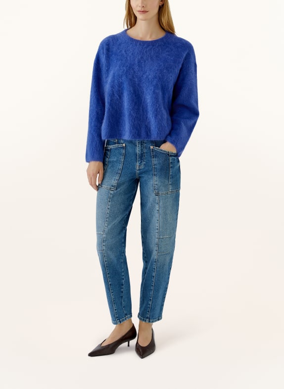 oui Cashmere-Pullover BLAU