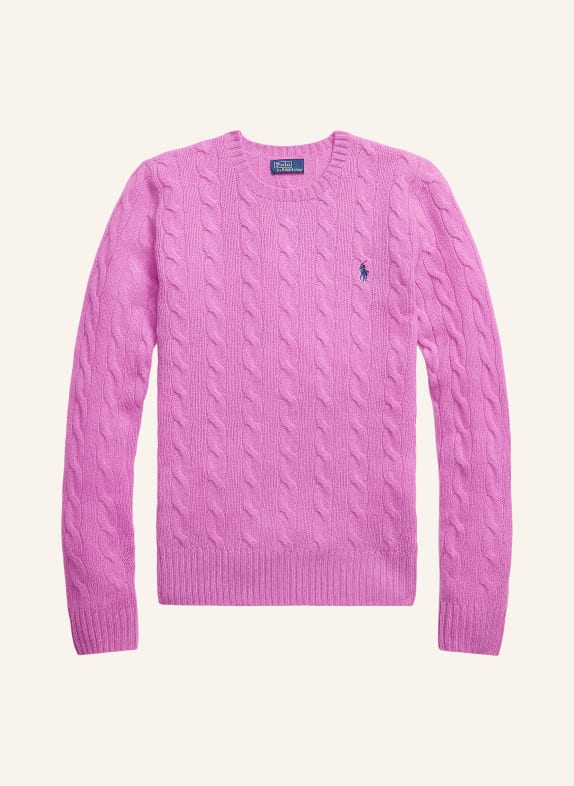 POLO RALPH LAUREN Sweter MOCNORÓŻOWY