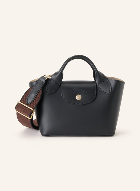LONGCHAMP Umhängetasche ÉPURE XS SCHWARZ / DUNKELBRAUN