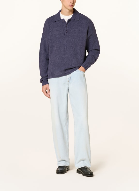 DRYKORN Bouclé-sweater BEKKET BLÅ