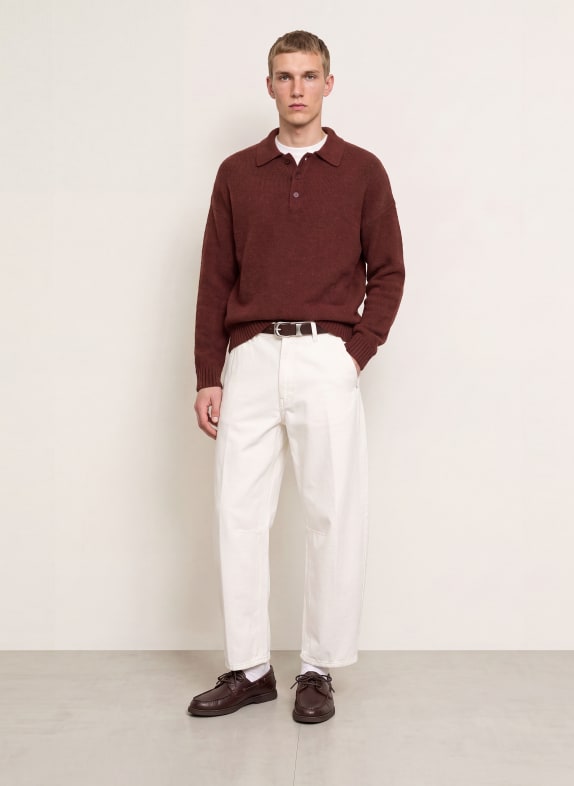 DRYKORN Bouclé-sweater BEKKET MØRKERØD