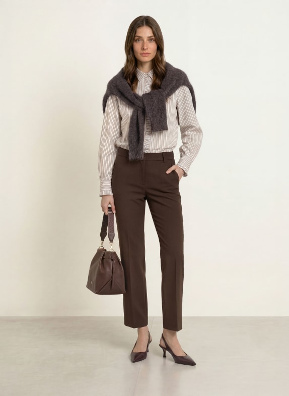SEDUCTIVE Broek LUCASSE MARRON FONCÉ
