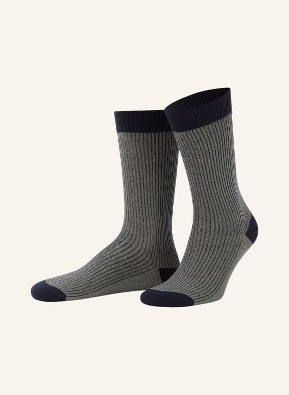 COPENHAGEN STUDIOS Socks with glitter thread DARK BLUE / GRAY