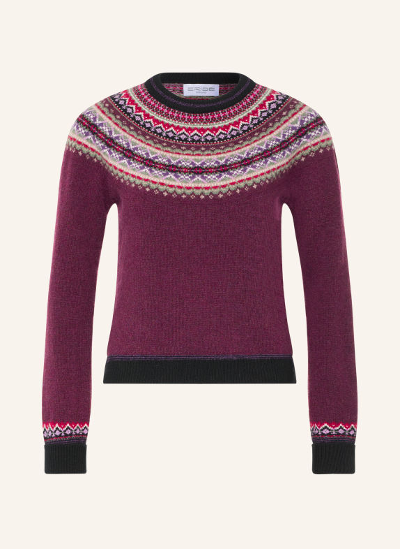 ERIBÉ Pullover ALPINE DUNKELLILA / HELLLILA / OLIV