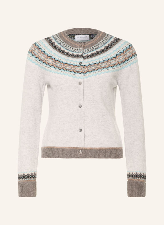 ERIBÉ Strickjacke ALPINE HELLGRAU / GRAU / HELLBLAU