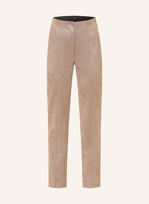 Betty Barclay Hose in Lederoptik BEIGE