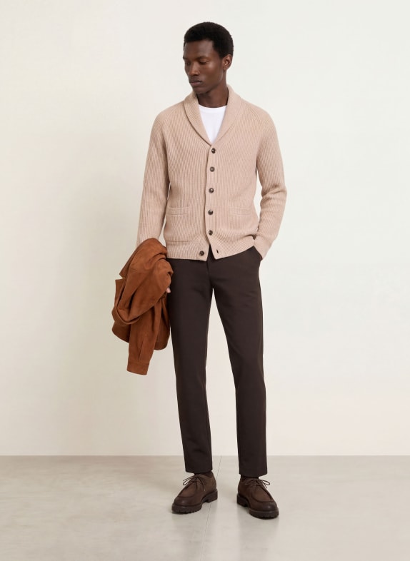 ALBERTO Chino MOVE – PERFORMANCE Slim Fit MARRON FONCÉ